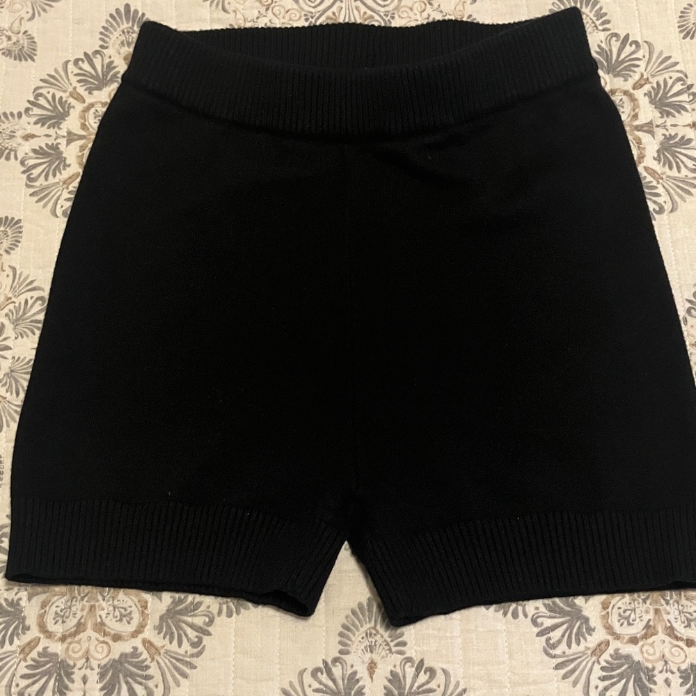 Princess Polly Black Sweater Shorts